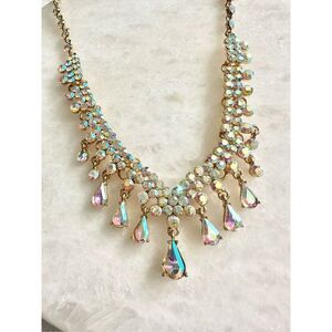 The Dream Iridescent sparkle statement necklace ￼